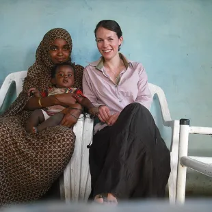 Gemma, Tarteal and her baby son (photo taken by a neighbour)